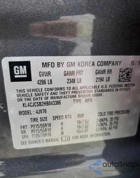KL4CJCSB2HB043386